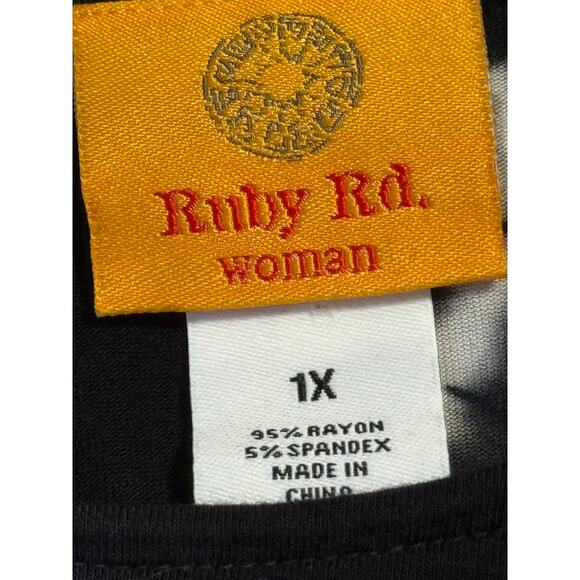 Ruby Rd Tie-dyed Dolman-Style Top Blouse/Tunic, Size IX - Picture 5 of 5